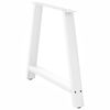 vidaXL Coffee Table Leg White Powder-coated steel Large Adjustable Feet