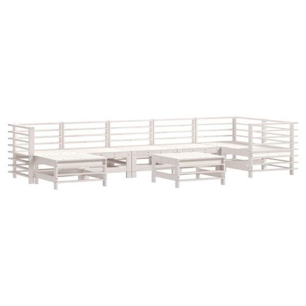 vidaXL Garden Lounge Set White