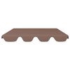 vidaXL Replacement Canopy Brown Polyester with PVC coating A ton of sizes
