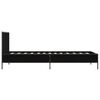 vidaXL Bed Frame Black Engineered wood, Metal Single Modern Bed Frame