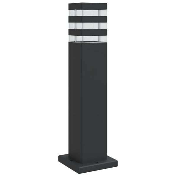 vidaXL Outdoor Floor Lamp Black Die-cast Aluminum Medium