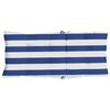 vidaXL Highback Chair Cushion Set of 4 Blue and White Stripe