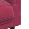 vidaXL 3 Piece Sofa Set with Pillows Wine Red Velvet