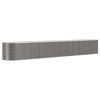 vidaXL Garden Raised Bed Gray Powder-Coated Steel Large