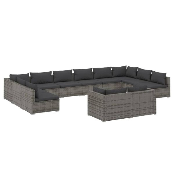 vidaXL Garden Lounge Set Grey, Anthracite
