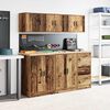 vidaXL Garage Wall Cabinet Old Wood Engineered Wood