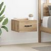 vidaXL Bedside Cabinet with Drawer 2 pcs artisan oak 35 x 35 x 20 cm