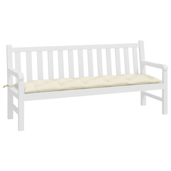 vidaXL Garden Bench Cushion Cream Oxford fabric (100% polyester)