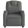vidaXL Recliner Chair Dark Grey 100% Polyester, Metal, Plywood