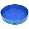 vidaXL Dog Swimming Pool Blue PVC Large Foldable Dog Swimming Pool