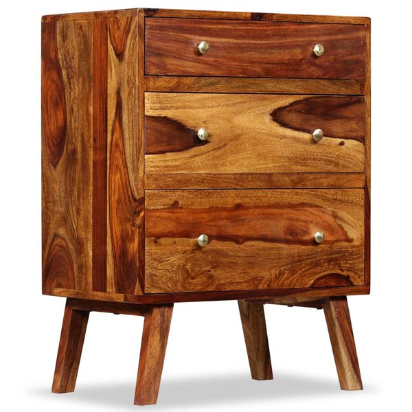 vidaXL Side Cabinet Solid Acacia Wood 23.6"x13.8"x29.9"