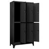 vidaXL Locker Cabinet Anthracite Steel 35.4 x 17.7 x 70.9 in
