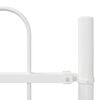 vidaXL Garden Fence 8 pcs White 44.62 x 1.97 ft Powder-coated Steel