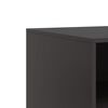 vidaXL TV Cabinet Set of 2 Black Cold-rolled steel 26.4x15.4x17.3 in