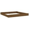 vidaXL Sandbox Honey brown Solid pine wood 78.7 x 78.7 in Expandable