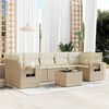 vidaXL Garden Sofa Set Beige