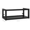 vidaXL Bathroom Washbasin Frame Black Powder-coated iron Medium