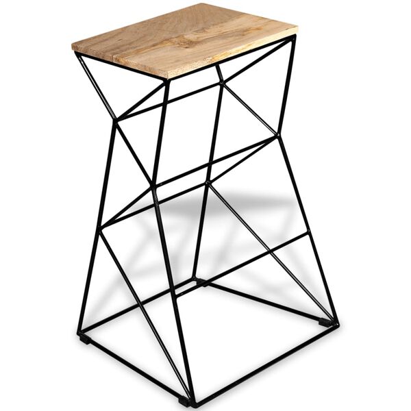 vidaXL Bar Stool Solid Mango Wood
