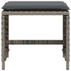 vidaXL Garden Stool Set of 4 Gray