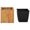 vidaXL Raised Bed Brown Solid acacia wood Medium Wooden Planter Square