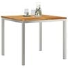 vidaXL DiningTable Brown 35.43 x 35.43 x 29.53 in Solid Teak Wood
