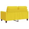 vidaXL 2-seater Sofa Light Yellow Fabric (100% polyester), metal, textilene
