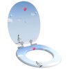 vidaXL WC Toilet Seats with Soft Close Lid 2 pcs MDF Penguin Design (2x146917)