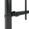 vidaXL Garden Fence with Spear Top Steel 631.3"x31.5" Black