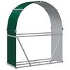 vidaXL Log Holder Green 47.2"x17.7"x55.1" Galvanized Steel