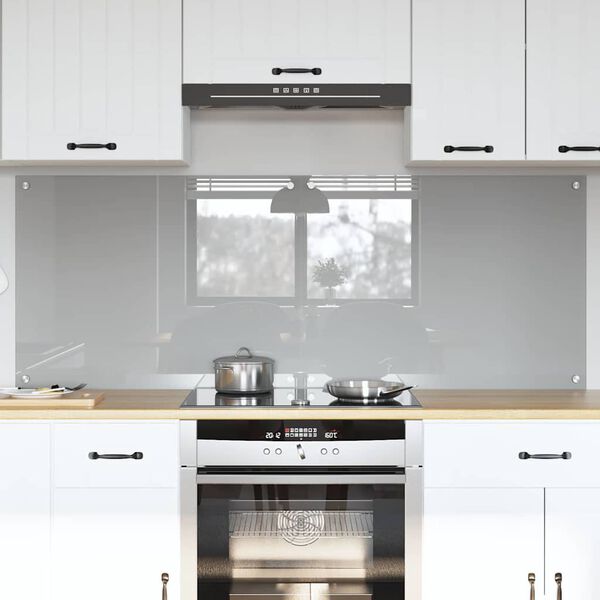 vidaXL Kitchen Backsplash 2 pcs Light Grey 31.50 x 23.62 in