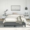 vidaXL Bed Frame Dark Grey Fabric (100% polyester), plywood, engineered wood
