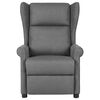 vidaXL Recliner Chair Light gray Fabric (100% polyester), metal, plywood