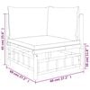 vidaXL Garden Lounge Set Natural Bamboo Bamboo Compact Modular