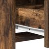 vidaXL Dressing Table Set with LED 3 pcs Smoked Oak Engineered Wood