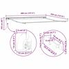 vidaXL Awning Fabric with Light Grey 157.48 x 137.80 in Polyester