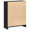 vidaXL Book Cabinet Black Oak 23.62 x 9.45 x 29.92 in Engineered Wood