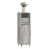 vidaXL Bathroom Cabinet Grey Sonoma Engineered Wood Tall