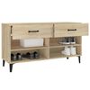 vidaXL Shoe Cabinet Sonoma Oak 40.2x13.8x21.7" Engineered Wood