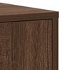 vidaXL Bathroom Cabinet Brown oak Engineered wood Tall Bathroom Cabinet