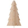 vidaXL Wooden Christmas Tree Natural wood color Solid pine wood Medium