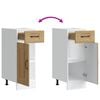 vidaXL Kitchen Base Cabinet Artisan oak Engineered wood Small