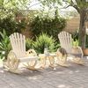 vidaXL Garden Lounge Set Natural Wood Solid fir wood Compact Durable