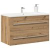 vidaXL Bathroom Sink Cabinet Artisan Oak 80x38,5x48 cm Engineered Wood