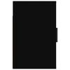 vidaXL Wall-mounted Bedside Cabinet Black Engineered wood