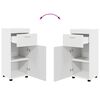 vidaXL Bathroom Cabinet Set TULUM White 14.57 x 12.40 x 32.28 in