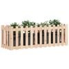 vidaXL Garden Raised Bed Natural Wood Solid Pine Wood 59.1x19.7x19.7 in