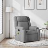 vidaXL Massage Recliner Chair Light Gray