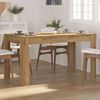 vidaXL Dining Table Artisan Oak Engineered Wood 55.1 x 29.3 x 29.9 in