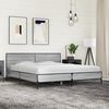 vidaXL Bed Frame Grey Sonoma Engineered wood, metal Full Modern