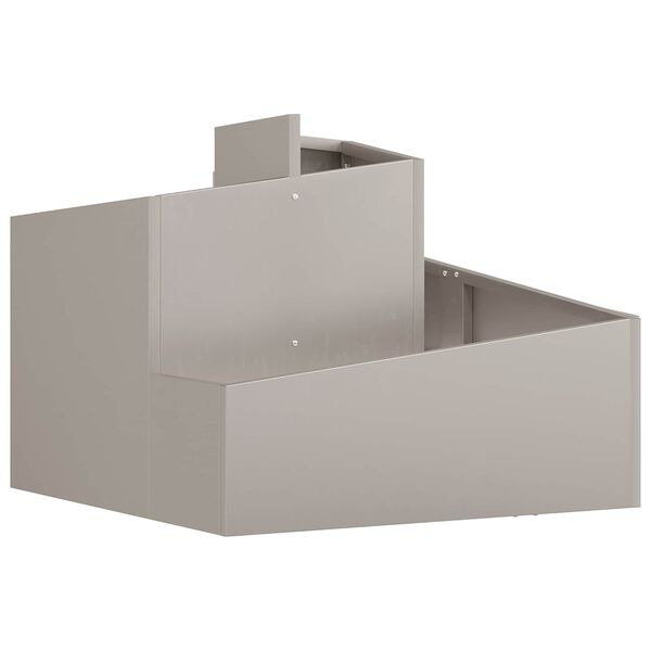 vidaXL Garden Planter Brown 23.62 x 23.62 x 19.69 in Weathering Steel